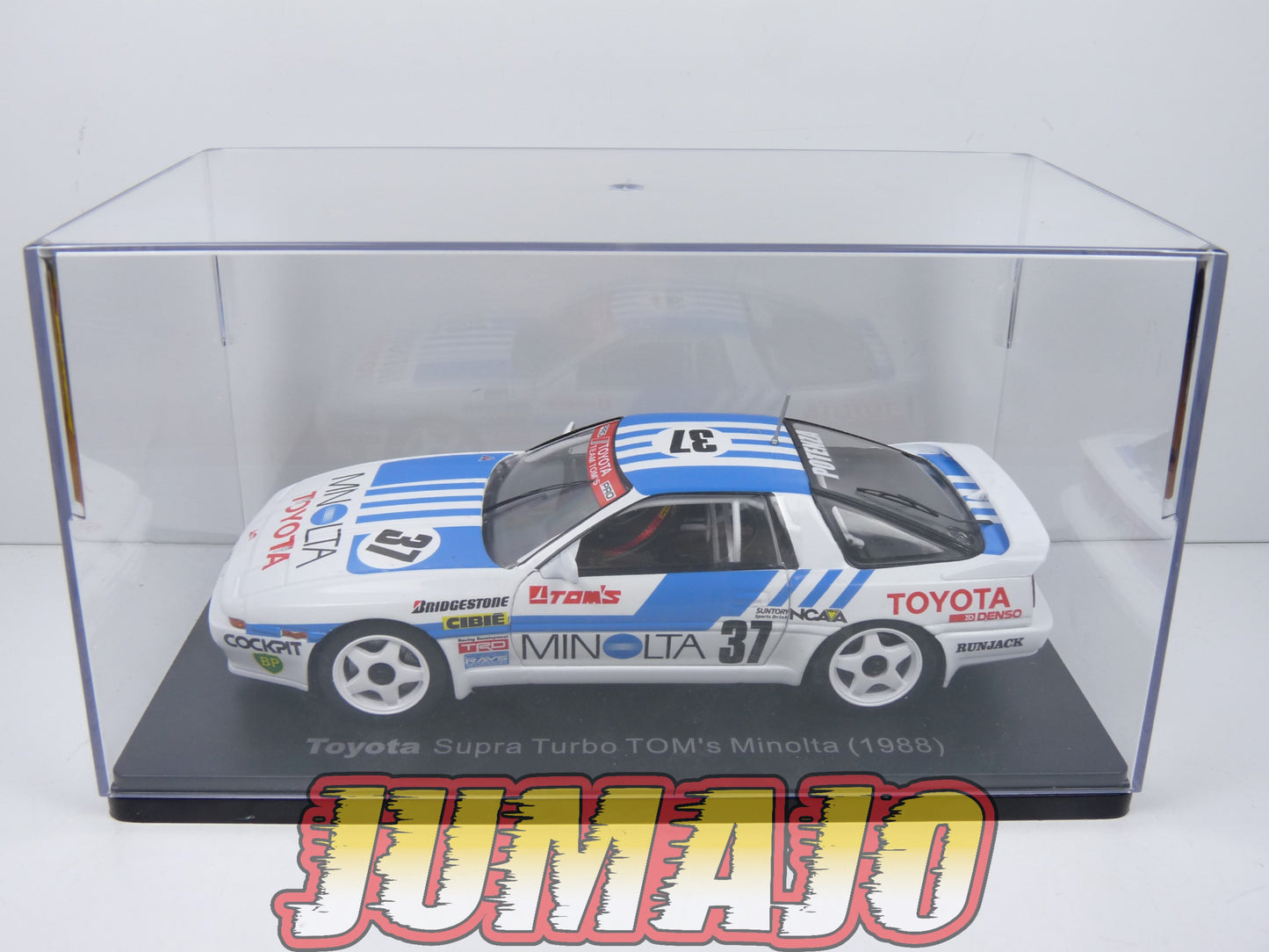 VQJ180 Voiture 1/24 Hachette Japon : TOYOTA Supra Turbo TOM's Minolta 1988 #37