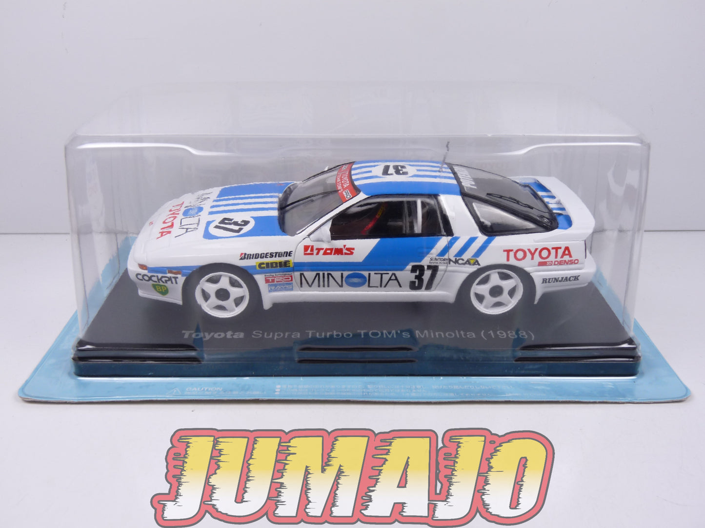 VQJ180 Voiture 1/24 Hachette Japon : TOYOTA Supra Turbo TOM's Minolta 1988 #37