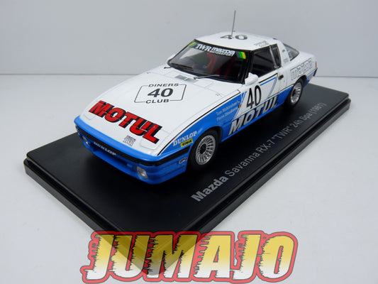VQJ184 Voiture 1/24 Hachette Japon MAZDA Savanna RX7 TWR rallye 24h Spa #40 1981
