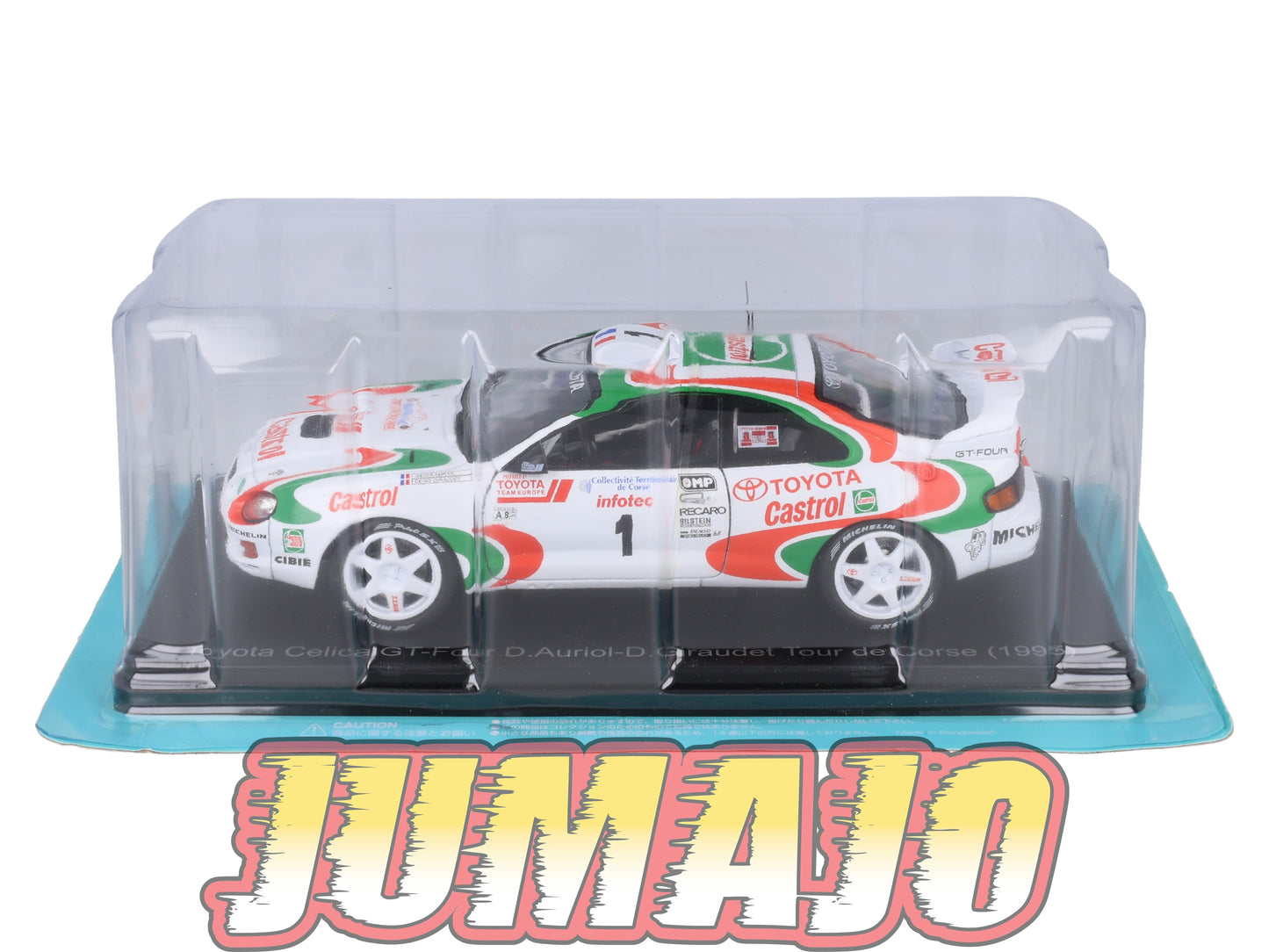 VQJ189 Voiture 1/24 Hachette Japon : TOYOTA Celica GT-Four D.Auriol #1 1995