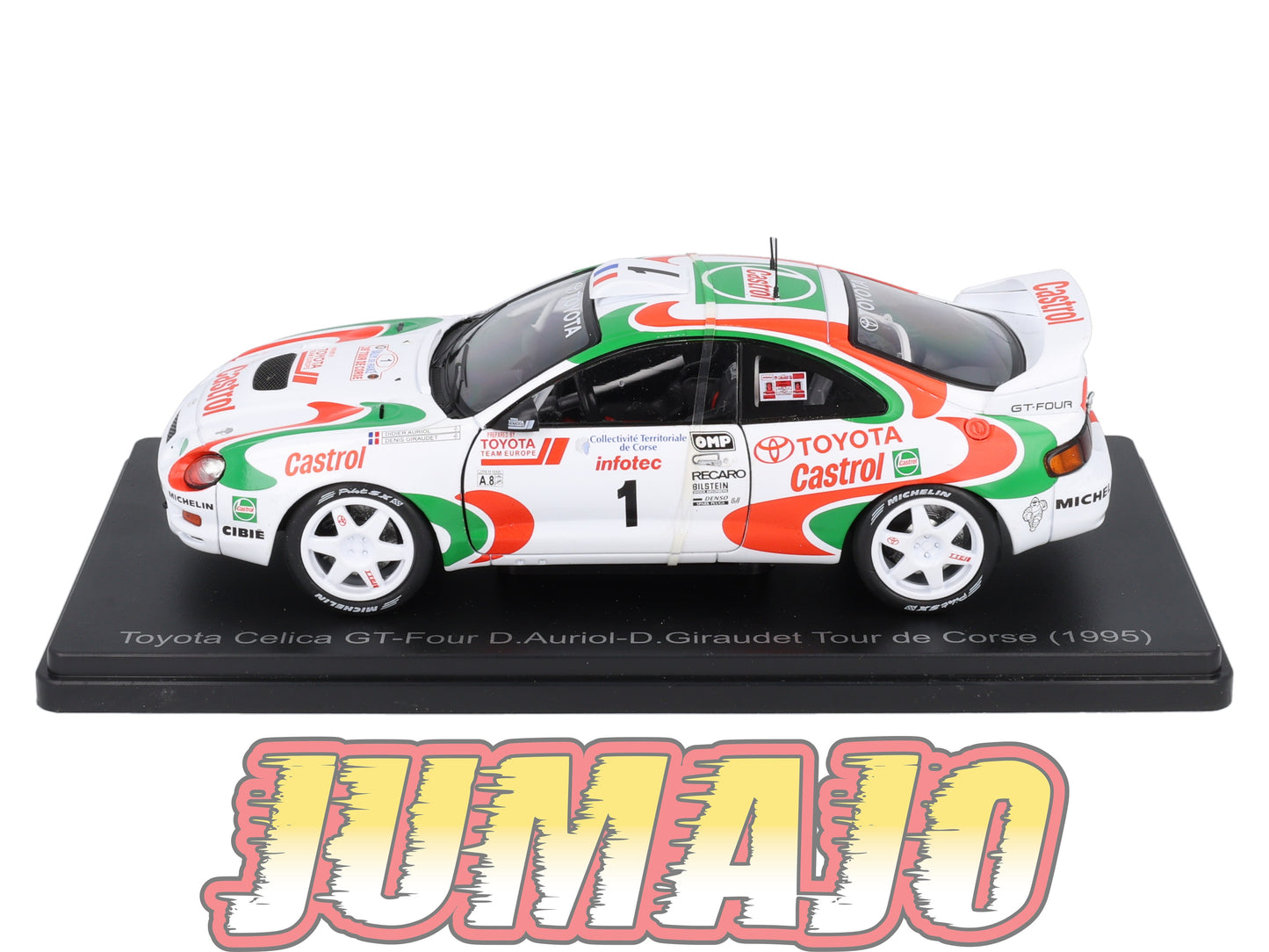 VQJ189 Voiture 1/24 Hachette Japon : TOYOTA Celica GT-Four D.Auriol #1 1995