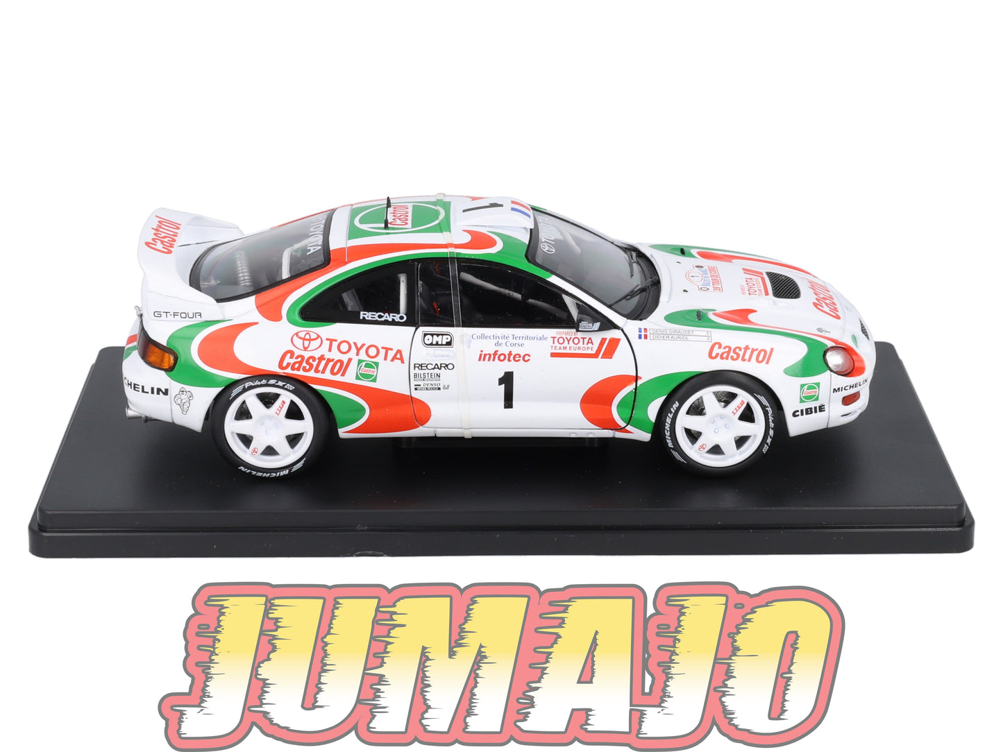 VQJ189 Voiture 1/24 Hachette Japon : TOYOTA Celica GT-Four D.Auriol #1 1995