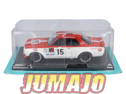 VQJ200 Voiture 1/24 Hachette Japon : NISSAN Skyline 2000GT-R Fuji Masters #15 1972