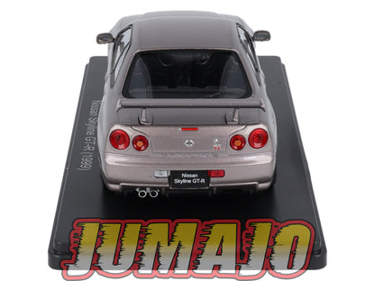 VQJ206 Voiture 1/24 Hachette Japon : NISSAN Skyline GT-R 1999