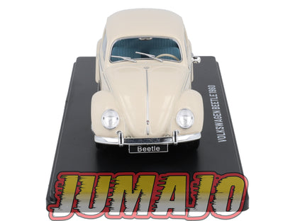 VQR55 Voiture 1/24 Hachette Roumanie : VOLKSWAGEN Beetle 1960