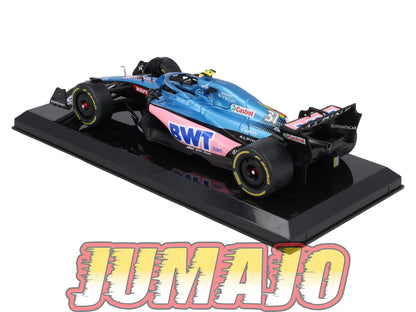 VQVC69 Voiture Course 1/24 Altaya Formule 1 ALPINE A522 2022 #31 E.Ocon