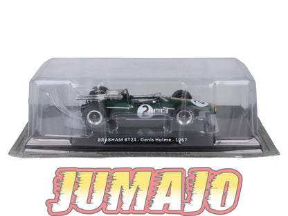 VQVC70 Voiture Course 1/24 Altaya Formule 1 BRABHAM BT24 1967 #2 D.Hulme