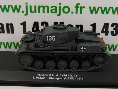 WW11 Eaglemoss 1/43 Blindés WW2 : PZ KPFW II SDKFZ 121 6 Div USSR 1942