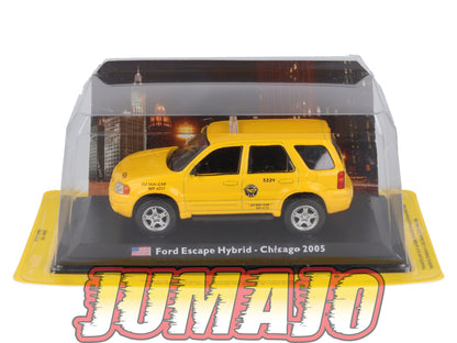 XAT21 Voiture 1/43 IXO FABBRI TAXIS DU MONDE : FORD Escape Hybrid Chicago 2005