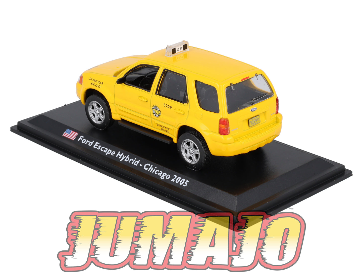 XAT21 Voiture 1/43 IXO FABBRI TAXIS DU MONDE : FORD Escape Hybrid Chicago 2005