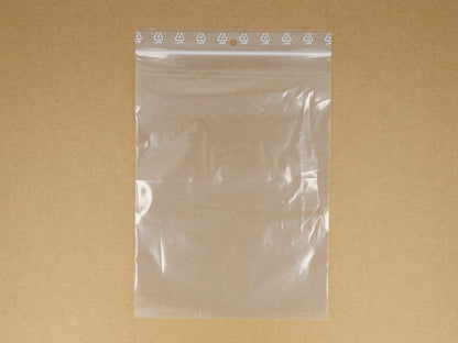 Lot de 100 sachets à fermeture zip Refermables Pochettes zip 50 µ
