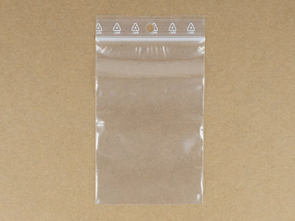 Lot de 100 sachets à fermeture zip Refermables Pochettes zip 50 µ