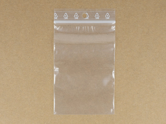 Lot de 100 sachets à fermeture zip Refermables Pochettes zip 50 µ