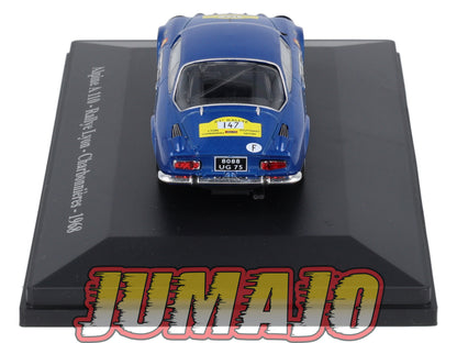 ALP19 Voiture 1/43 Eligor RENAULT Alpine A 110 Rallye Lyon Charbonnières #147 1968