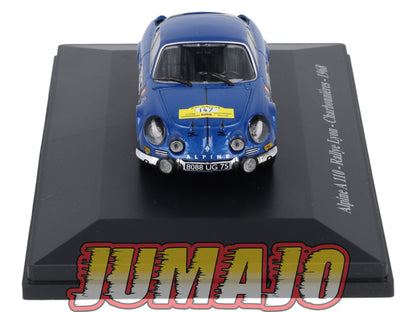ALP19 Voiture 1/43 Eligor RENAULT Alpine A 110 Rallye Lyon Charbonnières #147 1968