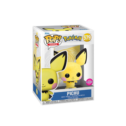 Figurine Vinyl FUNKO POP Pokemon : Pichu #579 Flocked