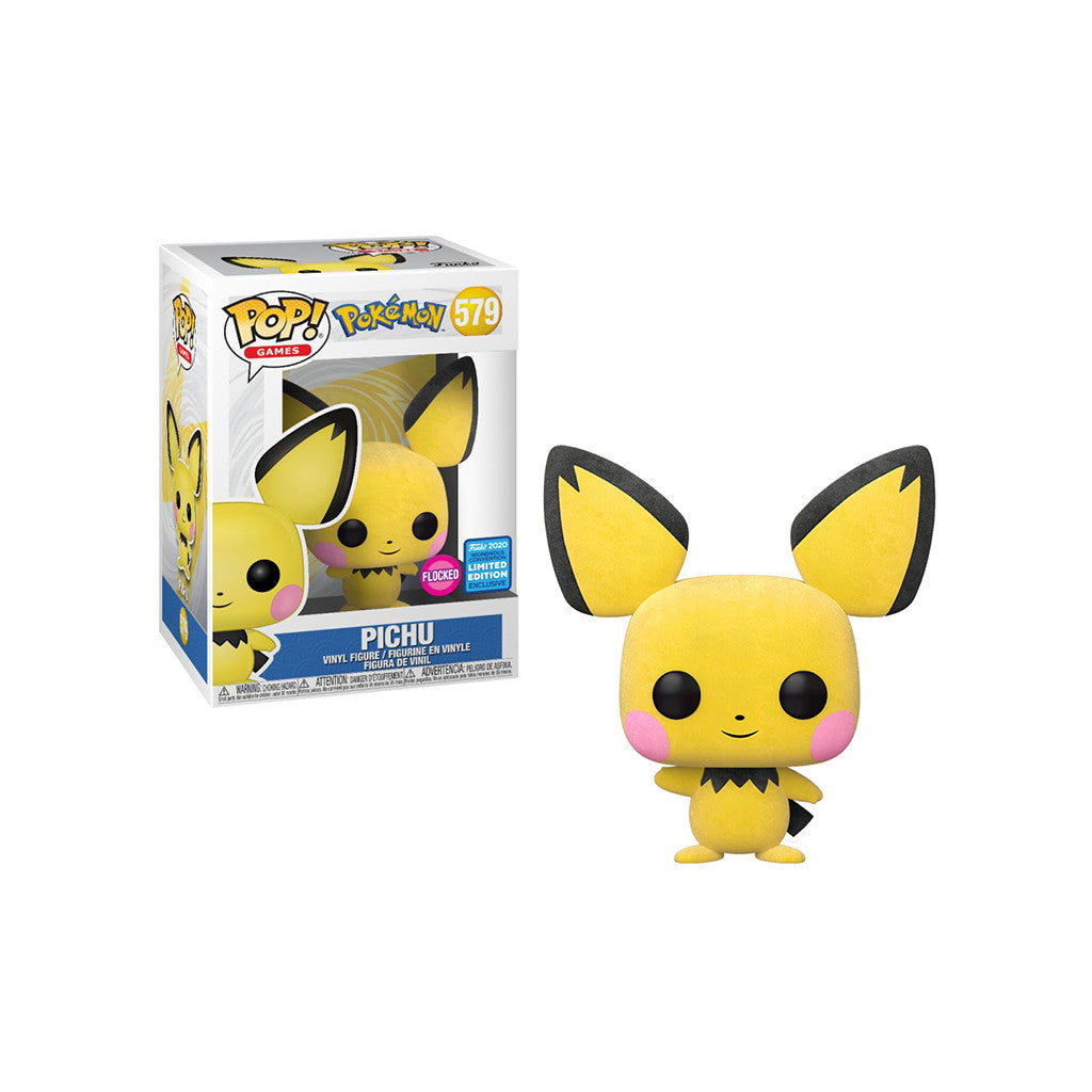 POP198 Figurine Vinyl FUNKO POP Pokemon : Pichu #579 Flocked