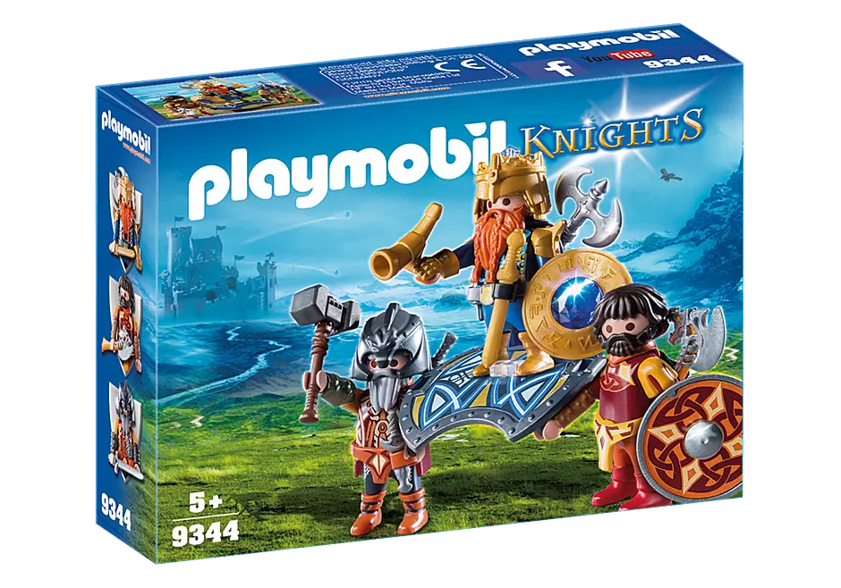 PLY43 PLAYMOBIL Knights : Roi des nains 9344