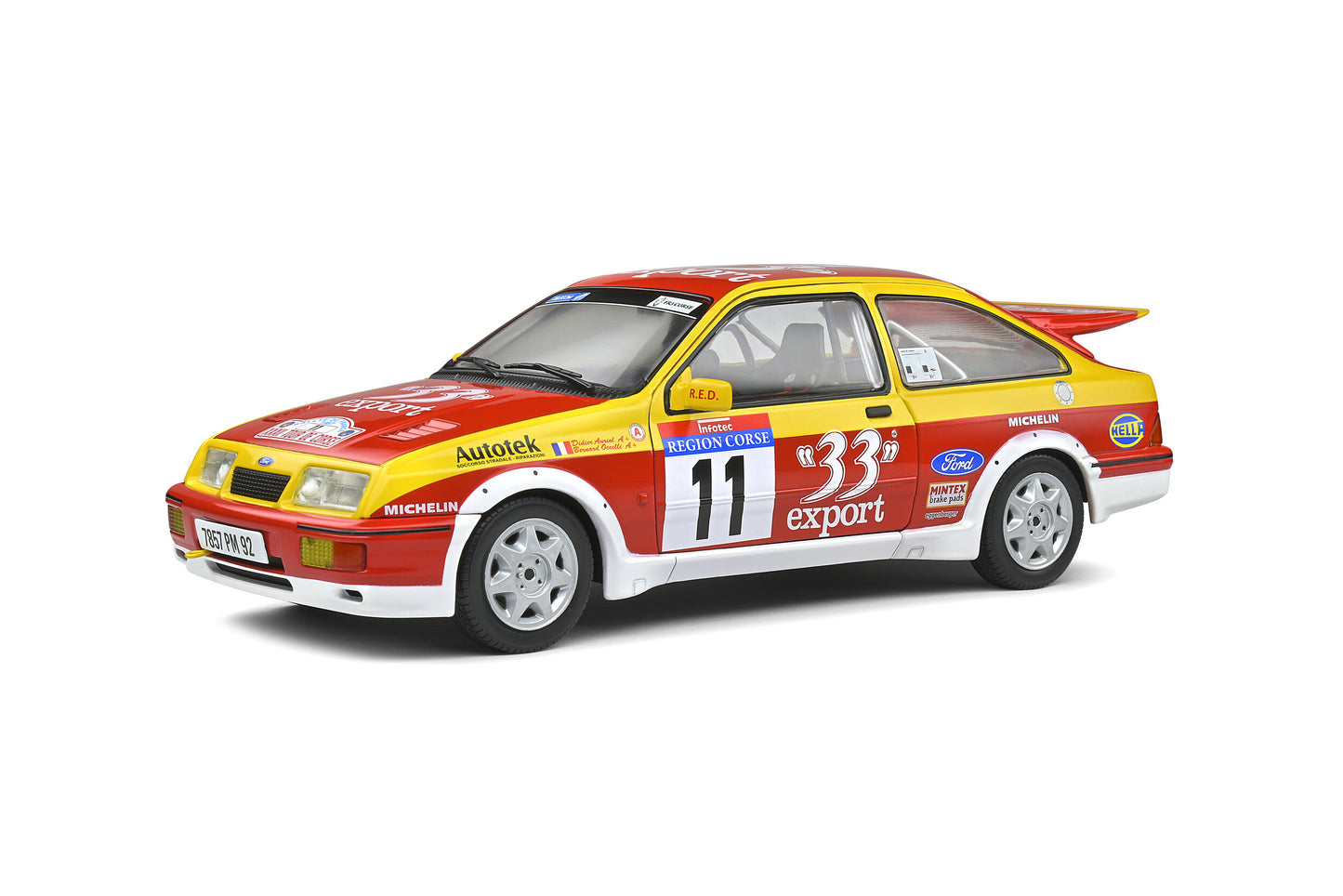 DH103 Voiture 1/18 SOLIDO FORD Sierra Cosworth 1987 #11 Tour De Corse