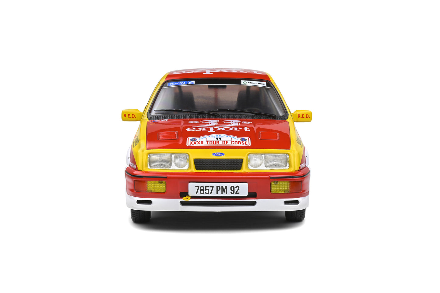 DH103 Voiture 1/18 SOLIDO FORD Sierra Cosworth 1987 #11 Tour De Corse