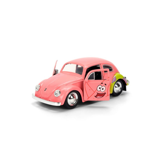 J479 Voiture 1/32 JADA Bob L'éponge : Volkswagen Beetle 1959 Rose
