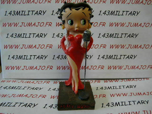 BB19 figurine Betty boop resine en blister MIB 12 cm environ : chanteuse
