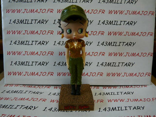 BB3 figurine Betty boop resine en blister MIB 12 cm environ : Militaire