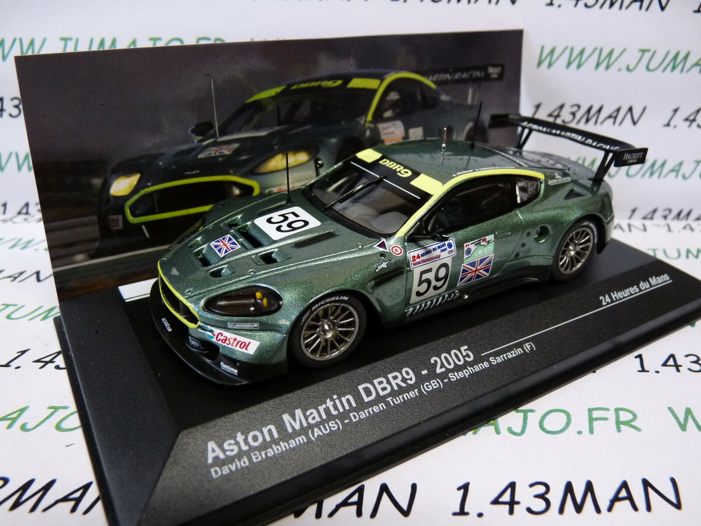 MS1 1/43 IXOAltaya Passion vitesse GT ASTON MARTIN DBR9 24H Mans 2005 Brabham