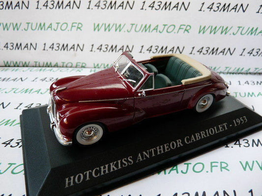 AUT3 1/43 IXO altaya Voitures d'autrefois : HOTCHKISS Anthéor cabriolet 1953