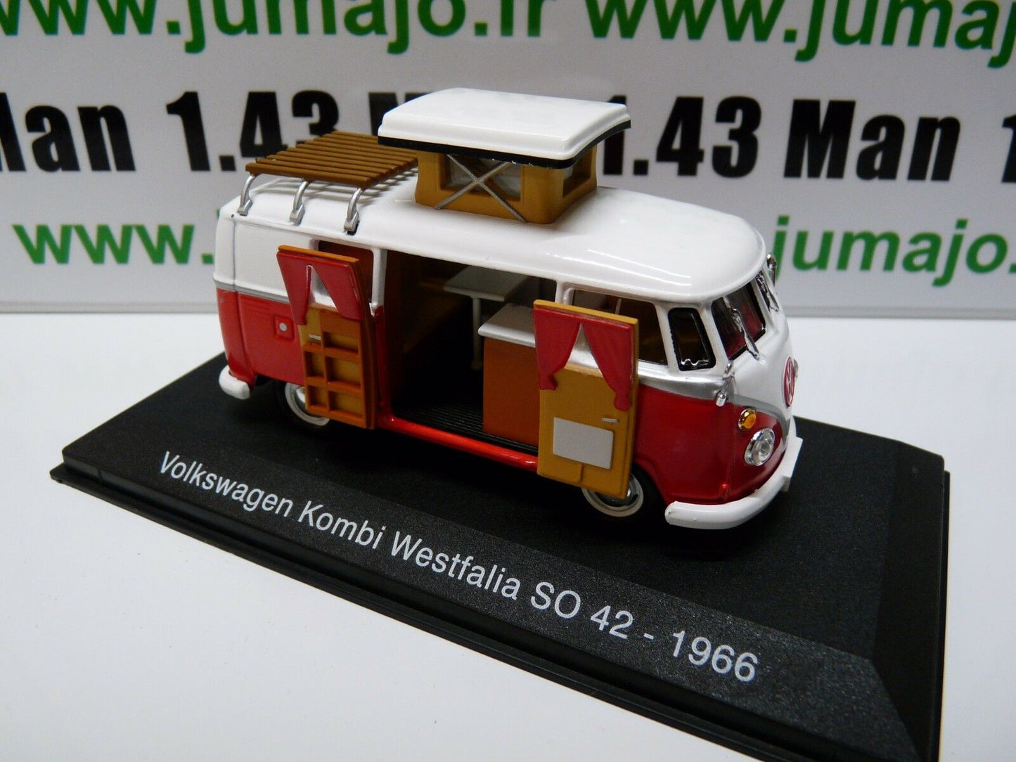 CC2 1/43 camping cars hachettes VOLKSWAGEN  Kombi T1 Westfalia SO 42