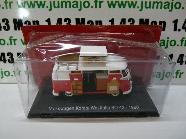 CC2 1/43 camping cars hachettes VOLKSWAGEN  Kombi T1 Westfalia SO 42