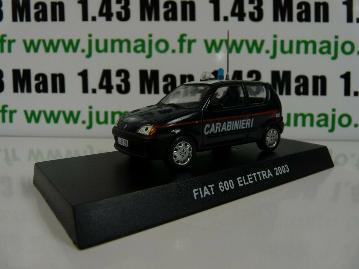 CR22 voiture 1/43 CARABINIERI : FIAT 600 ELETTRA 2003