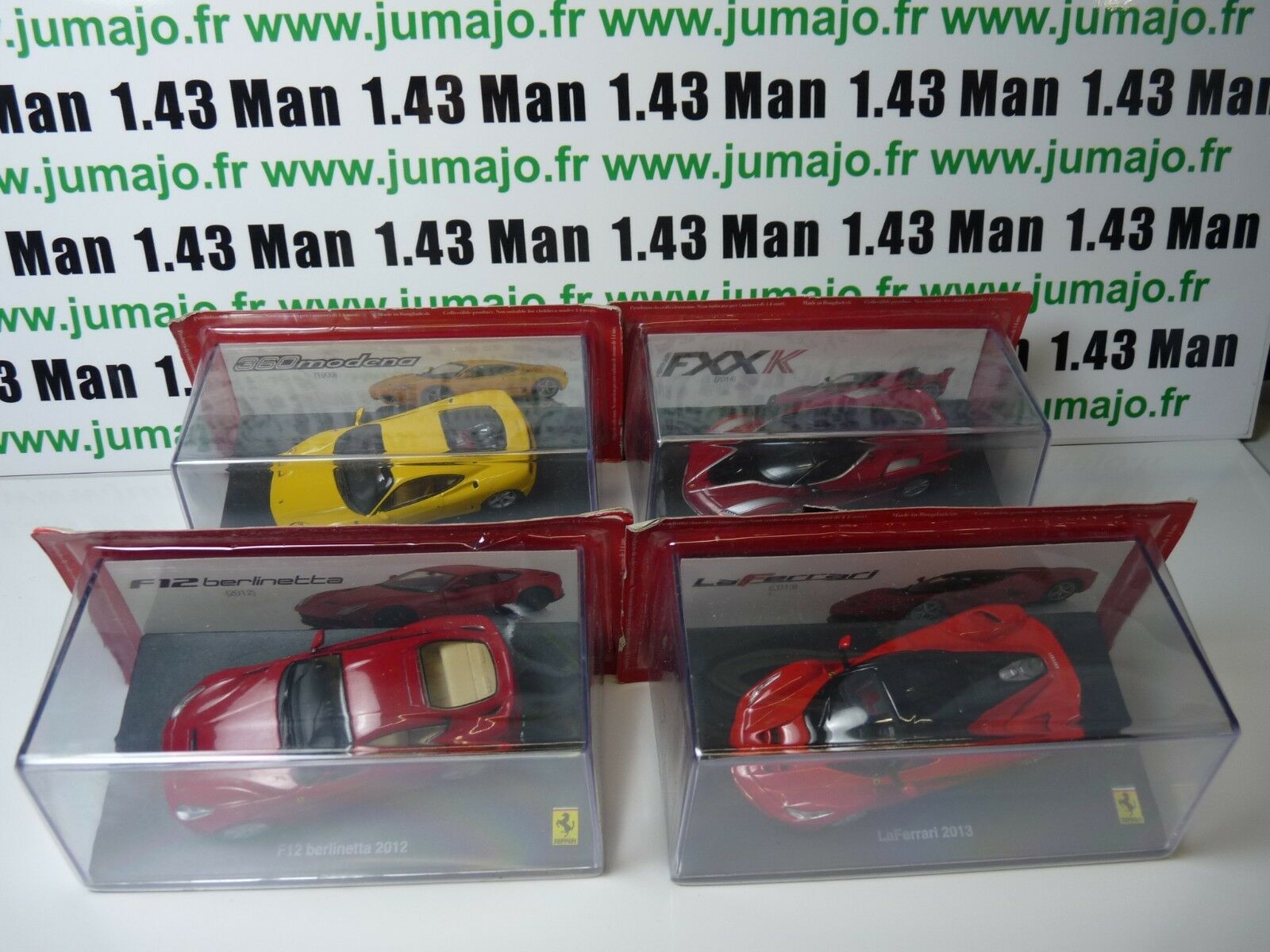 lot4voitures1/43FERRARIGT:LaFerrari,F12,FXX,360Modena