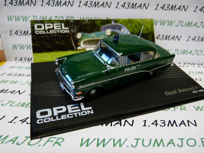 OPE102 Voiture 1/43 IXO Eaglemoss OPEL Collection : Rekord PI polizei 1957-1960