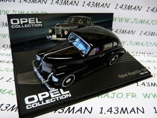 OPE27 voiture 1/43 IXO eagle moss OPEL collection : KAPITÄN 38 1938/1940 noire