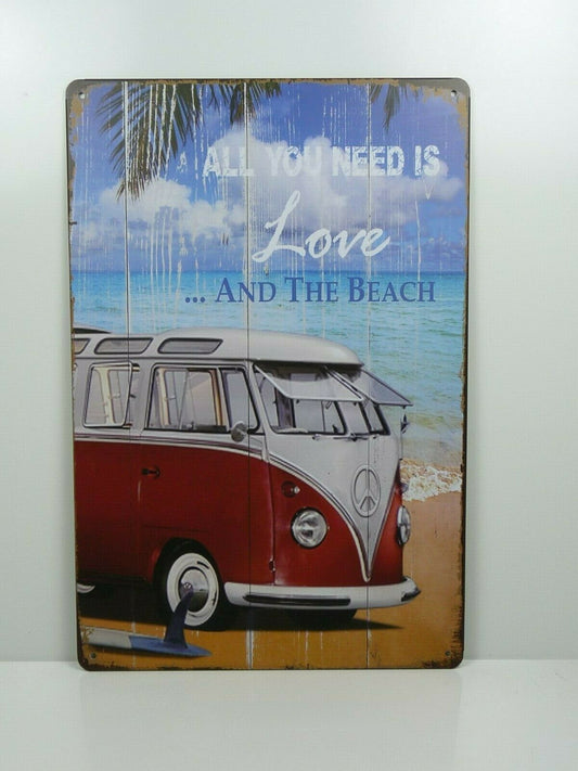 PB65 PLAQUES TOLEE vintage 20 X 30 cm : All you need is Love Combi