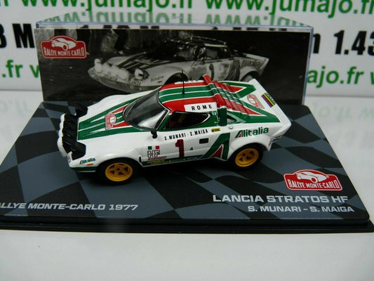 RMIT3 1/43 IXO Rallye Monte Carlo  : LANCIA STRATOS HF 1977 S.Munari / S. Maiga