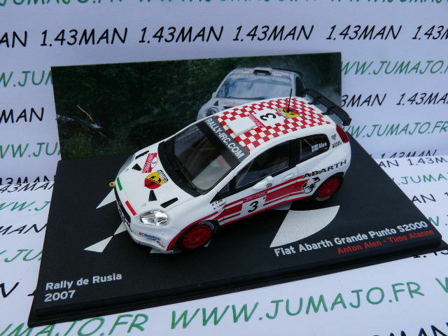 RLY39 1/43 IXO altaya Rallye Russie FIAT Abarth grande Punto S2000 2007