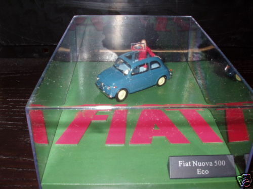 IT82 Voiture 1/43 FIAT : diorama fiat 500 nuova éco