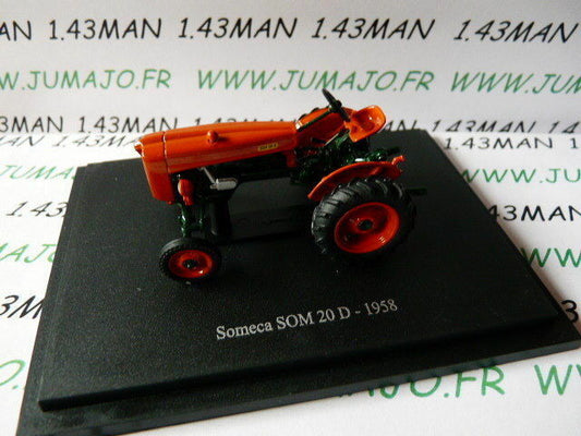 TR47 Tracteur 1/43 universal Hobbies n° 112 SOMECA SOM 20D 1958