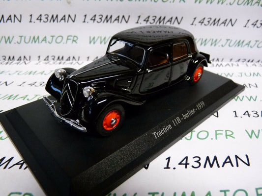 TRA14 voiture 1/43 atlas traction NOREV :  traction 11 B berline 1939
