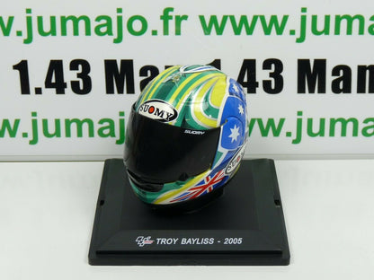 CM29 CASQUE MOTO GP 1/5  : TROY BAYLISS 2005 Suomy