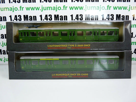Lot 7AM AM14+15 2 train Automotrices SNCF 1/87 HO : Type Z 3600 + ZR 13600