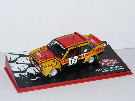 RMC8 1/43 IXO altaya Rallye Monte Carlo FIAT 131 Abarth 1980 Calberson Mouton