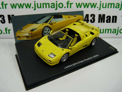 LB401 voiture 1/43 IXO LAMBORGHINI  DIABLO Roadster 2000 jaune