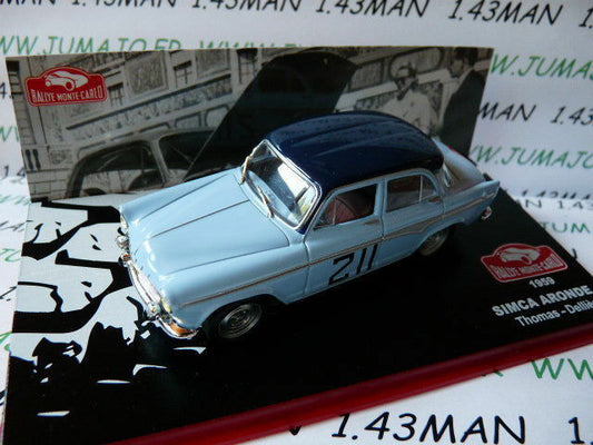 RMC108 1/43 IXO altaya Rallye Monte Carlo SIMCA Aronde 1959 Thomas Dellière