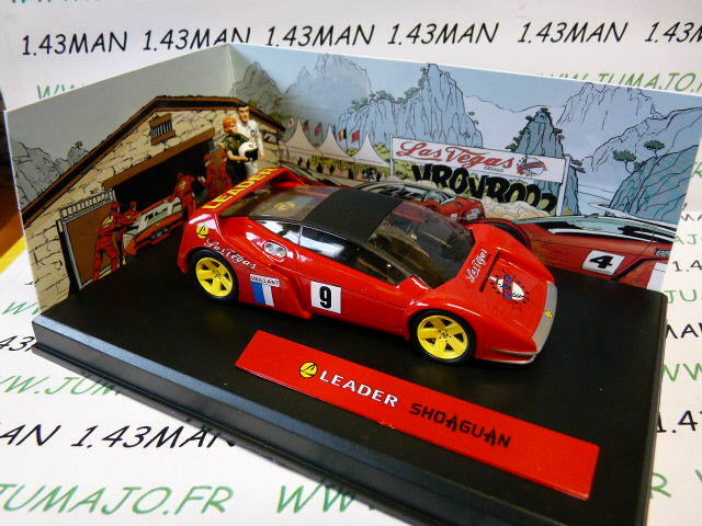 MV23 voiture altaya IXO 1/43 diorama BD MICHEL VAILLANT : LEADER SHOAGUAN n°23