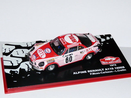 RMC106 1/43 IXO altaya Rallye Monte Carlo RENAULT Alpine A110 1600S 1972 Moss