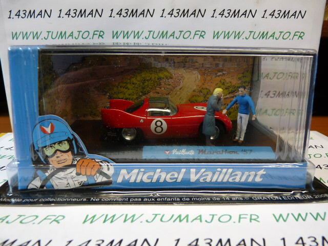 MV37 voiture altaya IXO 1/43 diorama BD MICHEL VAILLANT : MARATHON '57 n°37