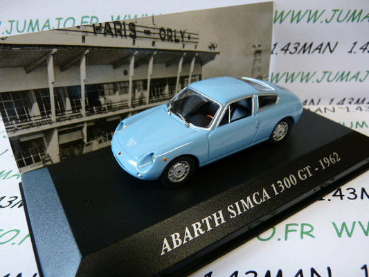 AUT63Z Voiture 1/43 IXO altaya Voitures d'autrefois  Abarth Simca 1300 GT 1962